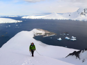 Massimo, lungo la cresta - Penisola Antartica