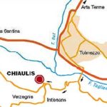 La mappa per raggiungere Chiaulis, dove si trova la falesia di Dry Tooling
