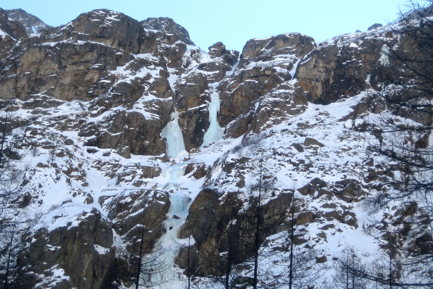Cascate di ghiaccio nelle Alpi Giulie