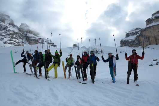 Nel Cadin di Croda Rossa in Dolomiti