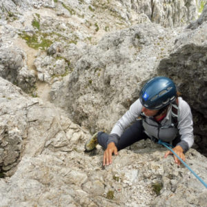 Quasi in cima alla I Torre di Sella
