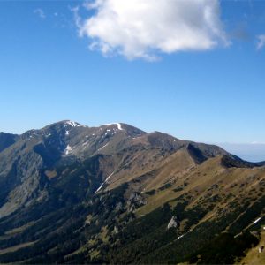La catena dei Monti Tatra verso Ovest
