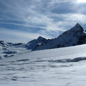 I plateau del Silvretta con gli sci