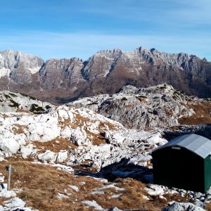 Vista sul gruppo del Montasio-Jof Fuart visti dal Canin