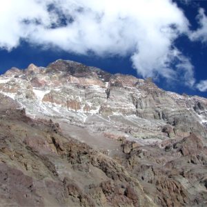 Le magnifiche stratificazioni dell'Aconcagua