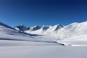 Le ampie vallate adatte allo scialpinismo in Kirghizistan