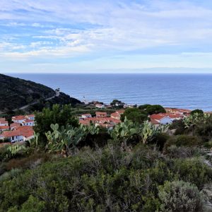 Vista sul mare lungo il GTE sull'Isola d'Elba