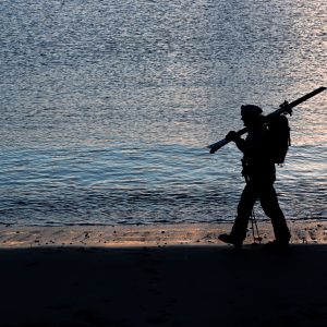 Fine gita, ultimi passi lungo la spiaggia - Norvegia, Lofoten