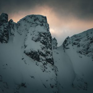 Couloir in Trollfjorden - Lofoten, Norvegia