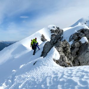Lungo la cresta del Gartnerkofel nelle Alpi Carniche