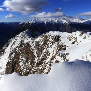 Panorama verso le Alpi Giulie dal Krasji Vrh