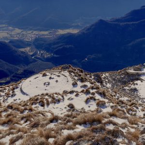 Vista verso la valle dal Krasji Vrh