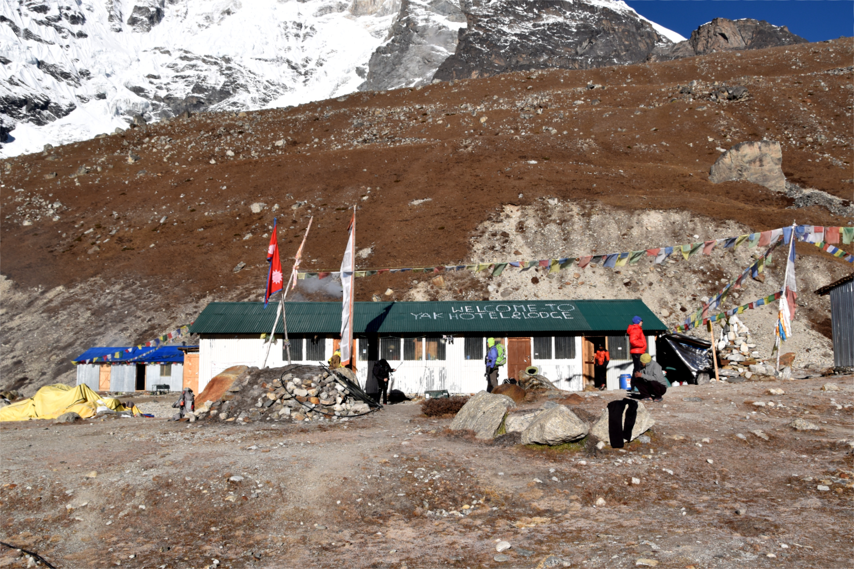 Lodge durante i trekking in Nepal