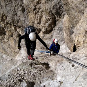 In Ferrata sulle Dolomiti di Cortina