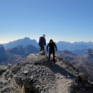 Lungo la Ferrata Punta Anna