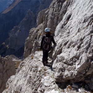 Lungo la Via Normale alla Cima di Riofreddo