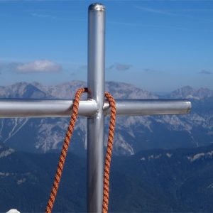 La croce di vetta della Creta della Grauzaria