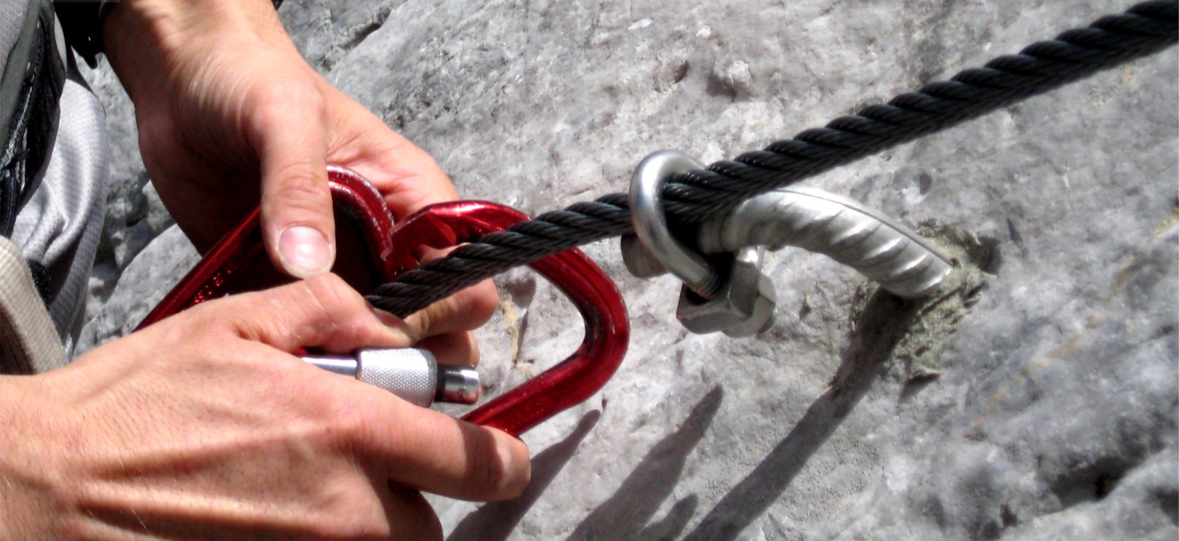 Utilizzo del kit ferrata