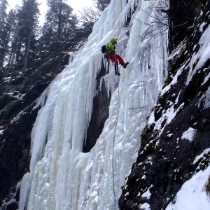 Corda doppia sulle cascate della Val Malta