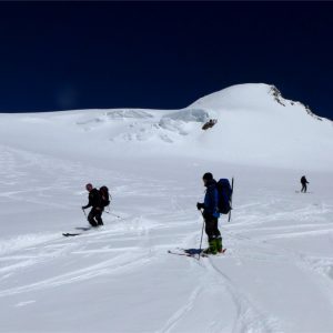 Nel gruppo del Monte Rosa con gli sci