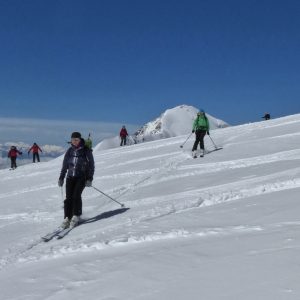 Scendendo dalla Capanna Margherita