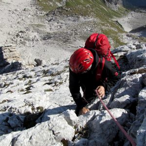 In arrampicata sulla Via dei Triestini